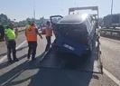 TEMde zincirleme kaza! 6 araç birbirine girdi!