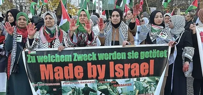 Berlin’de Filistin ve Lübnan’a destek yürüyüşü! Çok sayıda kişi gözaltına alındı