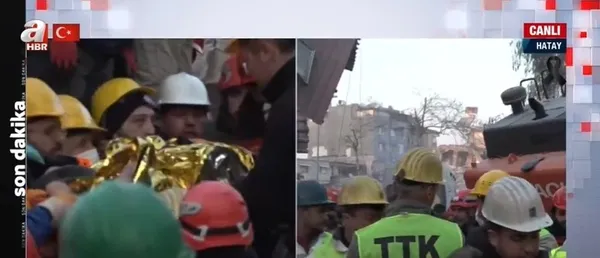 Depremde yeni mucizeler! 63 yaşındaki Hafsa Dağcı tam 158 saat sonra enkaz altından sağ olarak çıkartıldı