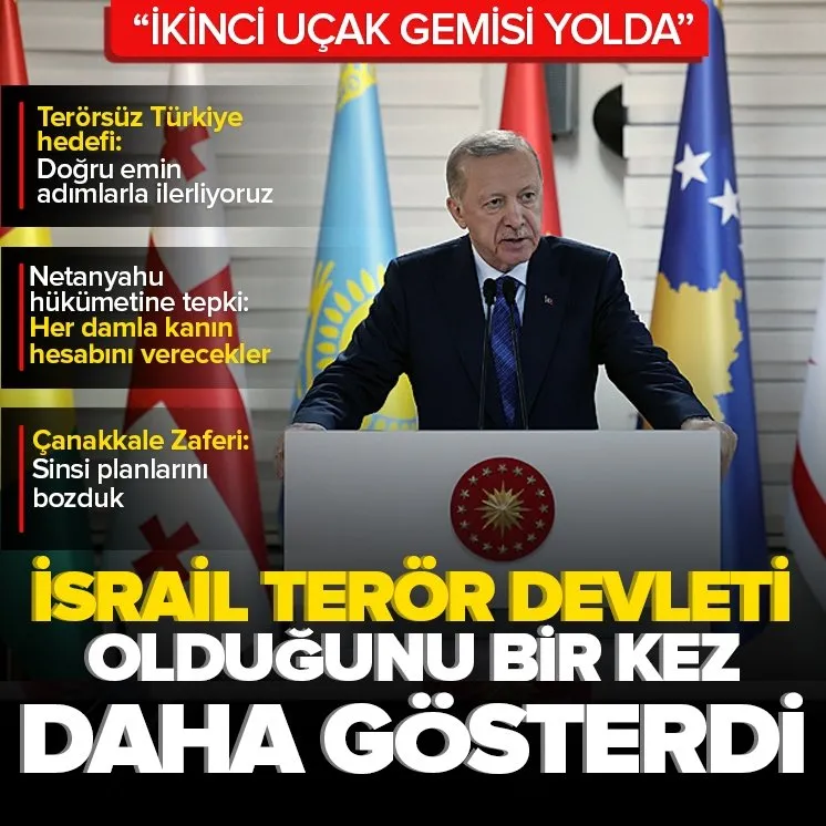 Başkan Erdoğan’dan katil İsrail’e sert tepki
