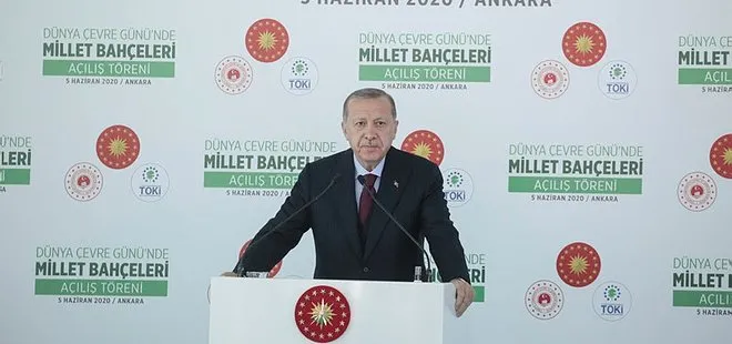 Son dakika: Başkan Erdoğan’dan tarihi açılış! 10 yeni millet bahçesi açıldı