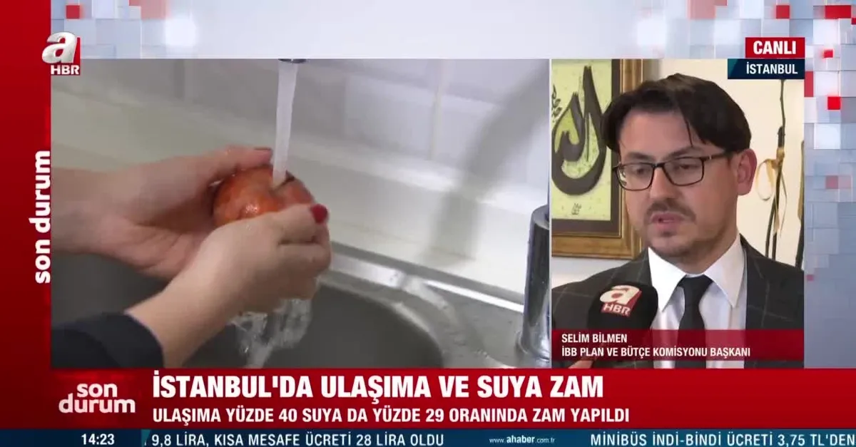 İstanbul'da ulaşım ve su zammı