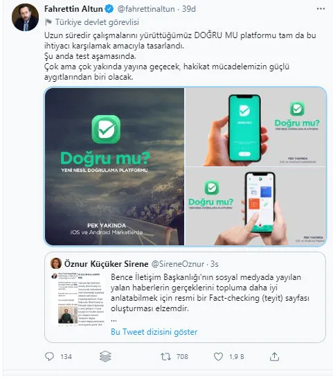 Son dakika: Yeni platform geliyor: Doğru mu? İletişim Başkanı Fahrettin Altun duyurdu - 3