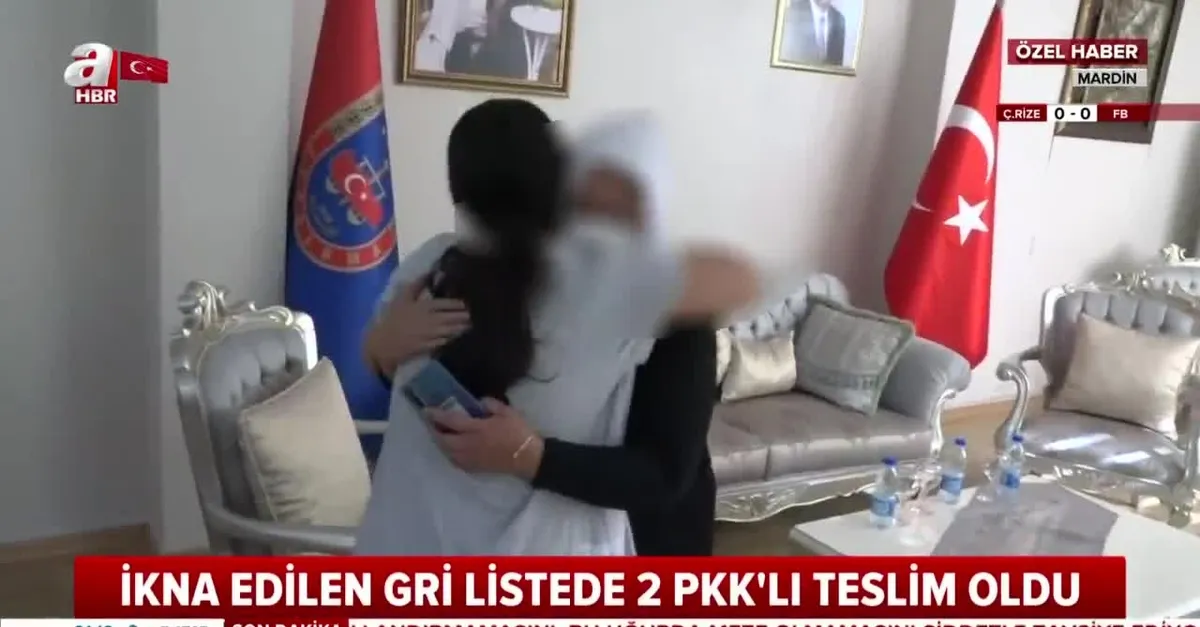 Mardin'de teslim olan 2 PKK'lı ailesine kavuştu