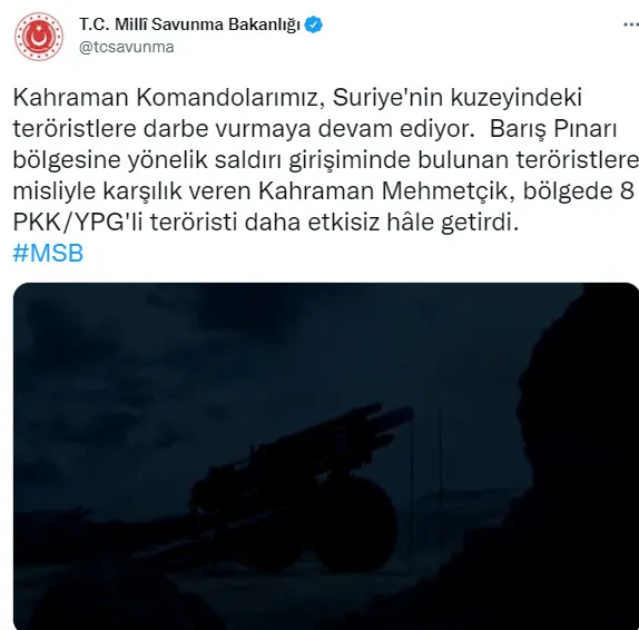 Son dakika: Sızma girişimindeki 8 terörist öldürüldü