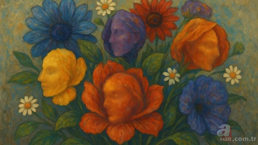 Zeka testi: Çiçeklerin arasına saklanmış yüz nerede? 1489 kişiden sadece 18'i buldu 3