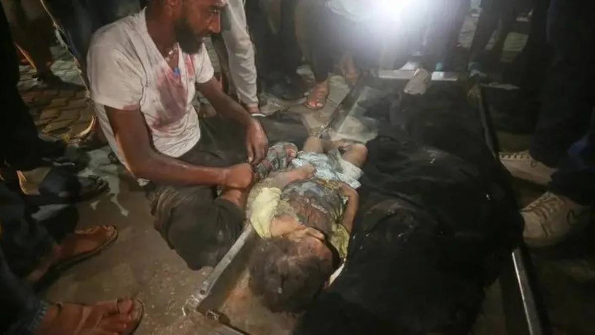 Katil İsrail Gazze'de sivillerin sığındığı okulu bombaladı! En az 100 Filistinli can verdi