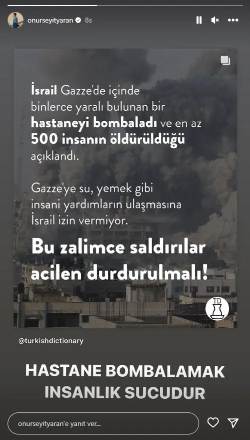 Gazze’deki hastane katliamına tepkiler çığ gibi! Katilsin İsrail kahrol İsrail