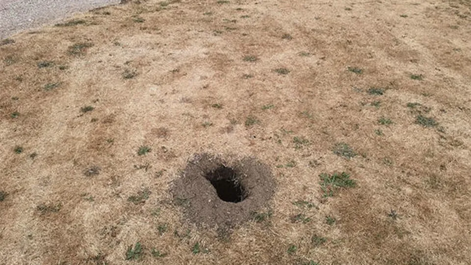 Arka bahçesinde bir delik gördü! İçini kazdıktan sonra olanlar inanılmaz...