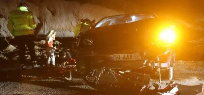 Nevşehir’de zincirleme trafik kazası! İki sürücü yaralandı