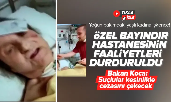 Yoğun bakımdaki yaşlı kadına işkence yapıp kayda aldılar
