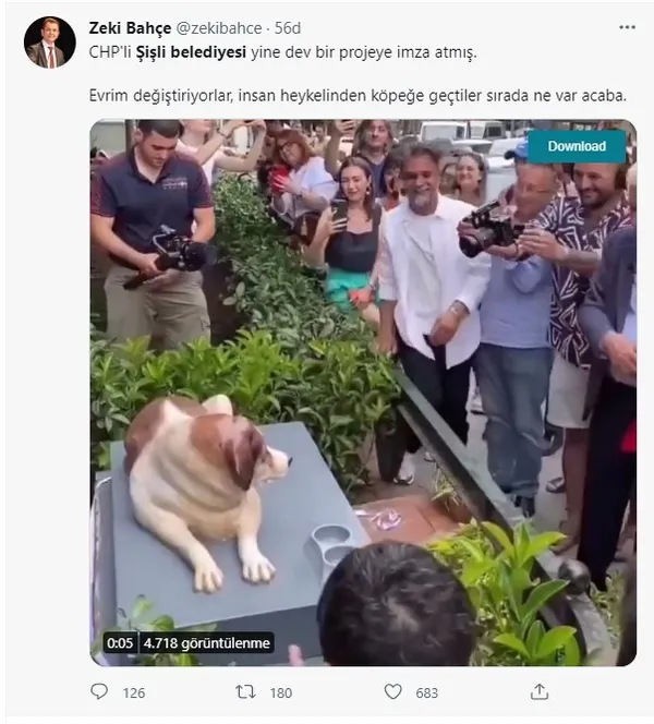 CHP'li belediyede köpek heykeli gururu! Milli Uzay Projesine bile dil uzatanlar halka böyle hizmet veriyor - 7