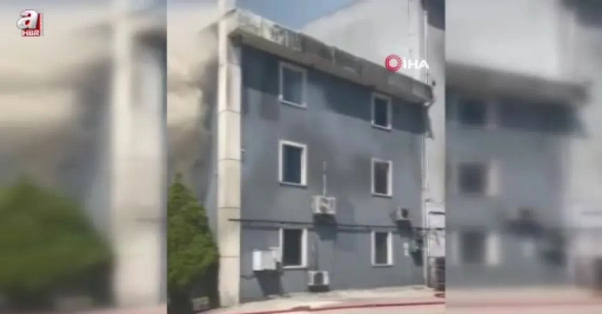 Kimya fabrikasında yangın