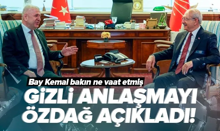 Kılıçdaroğlu ile yapılan gizli anlaşmayı açıkladı!