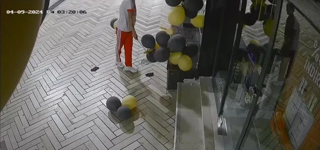 İzmit’te döner bıçakları ile iş yerinin balonlarını parçaladılar