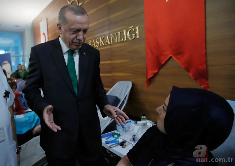Başkan Erdoğan'dan kan bağışçılarına sürpriz ziyaret 5