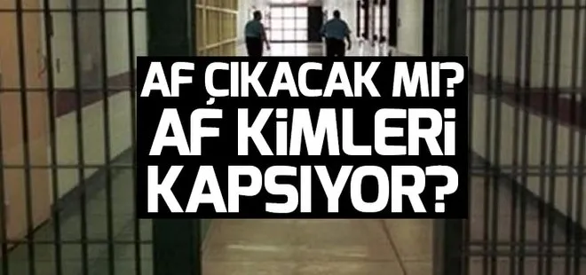 Son dakika: Af çıkacak mı 2019? Af yasası kimleri kapsıyor?