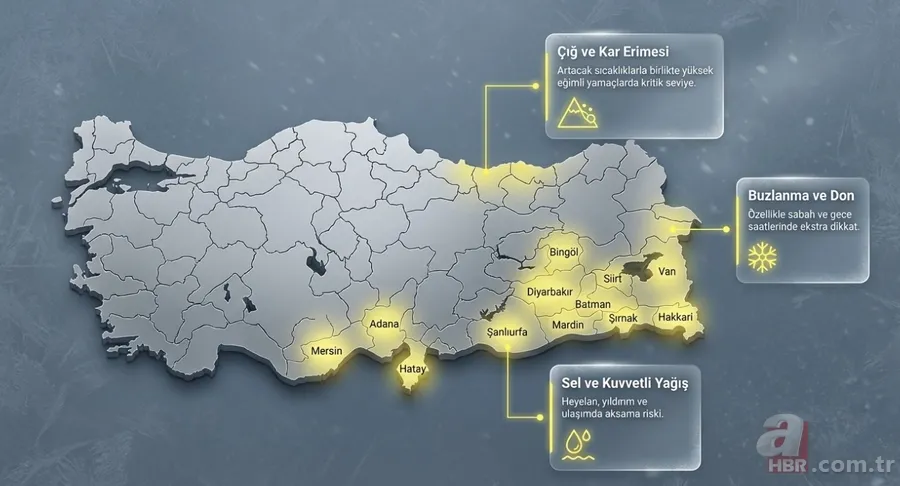 Meteoroloji'den kritik uyarı: 10 il için sarı kodlu sağanak ve kar alarmı! 10