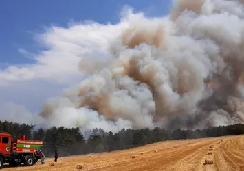 Bolu’da yangın kontrol altına alındı! Ekiplerin soğutma çalışmaları devam ediyor