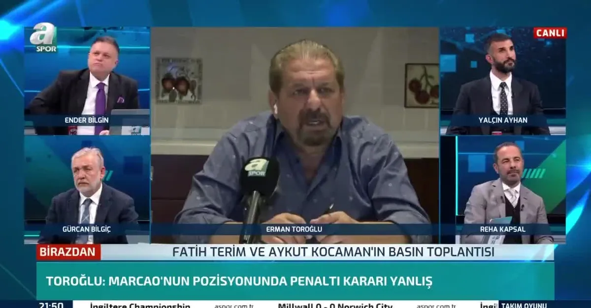 Erman Toroğlu canlı yayında yorumladı: Donk'un Demba Ba'ya yaptığı pozisyon penaltı |Video