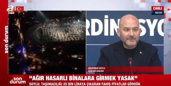 Hatay merkezli depremde kaç kişi vefat etti? İçişleri Bakanı Süleyman Soylu duyurdu