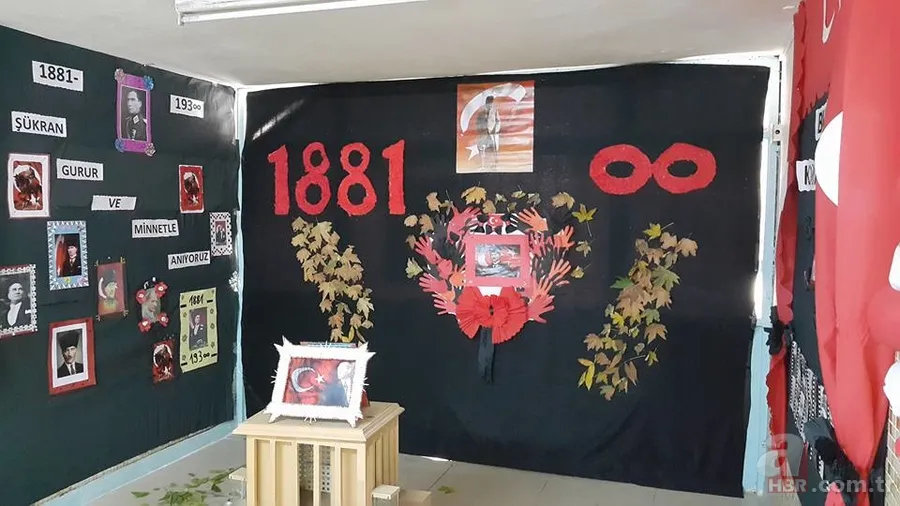 10 Kasım panosu nasıl yapılır? 10 Kasım Atatürk'ü Anma Günü pano çalışmaları! İşte örnek panolar ve yazıları... 12