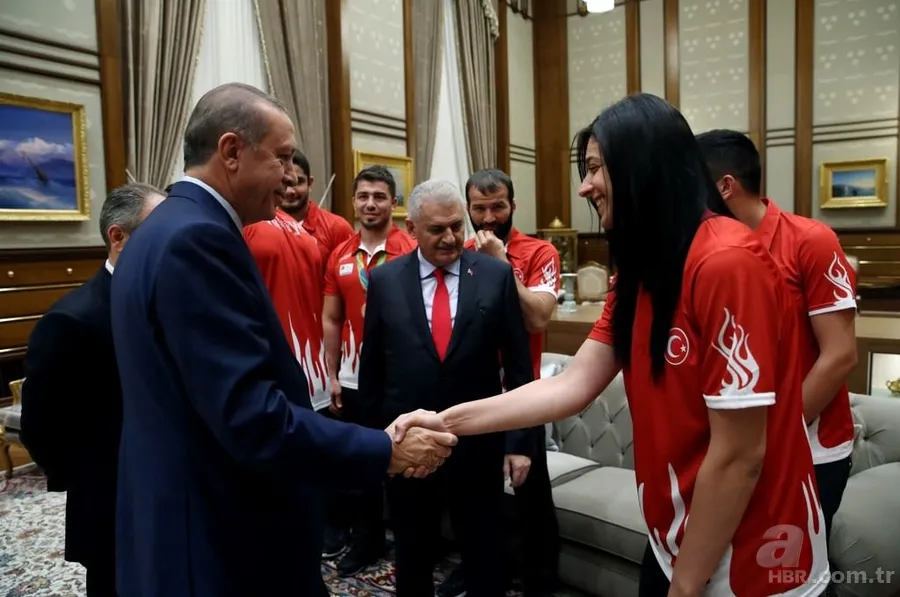 Erdoğan, Rio 2016 Olimpiyat Oyunlarında madalya kazanan Türk sporcuları kabul etti 9