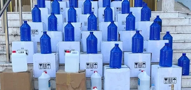 Denizli'de 642 litre kaçak alkol yakalandı