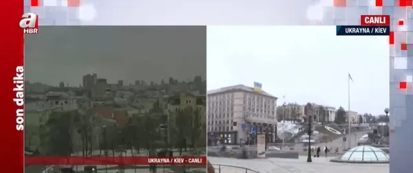 1646148244100.jpg Kiev sokaklarında siren sesleri! Kum ve demirden barikatlar kuruluyor! Özel kuvvetler bölgede yerini aldı! A Haber'den Emine Kavasoğlu son durumu paylaştı - 6
