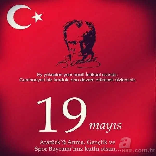 19 MAYIS RESİMLİ KUTLAMA MESAJLARI: Türk bayraklı, Atatürk resimli 19 Mayıs kutlama mesajları! Instagram story, Facebook, Twitter 19 Mayıs paylaşımları... 11