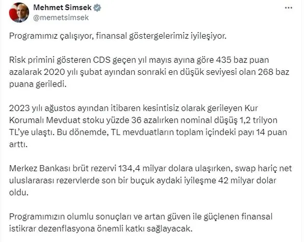 bakan-simsekten-cds-ve-kkm-mesaji-finansal-gostergelerimiz-iyilesiyor-1715872281666.jpeg Bakan Şimşek'ten CDS ve KKM mesajı: Finansal göstergelerimiz iyileşiyor - 1