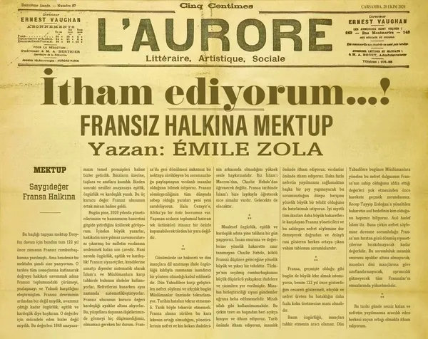 İletişim Başkanı Fahrettin Altun paylaştı! "Emile Zola, Fransız halkına 122 yıl sonra aynı mesajla sesleniyor" - 3