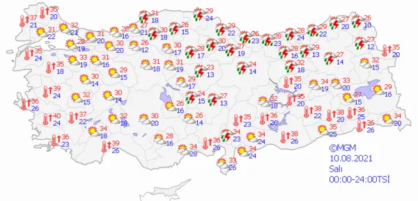 1628433617432.png Meteoroloji'den çok sayıda ile son dakika sağanak yağış uyarısı! Yangın bölgelerinde yağmur sürecek mi? İstanbul Ankara İzmir'de bu hafta hava durumu nasıl olacak? - 6