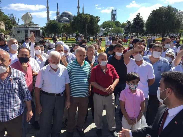 Ayasofya Camii’nde sevinç gözyaşları!