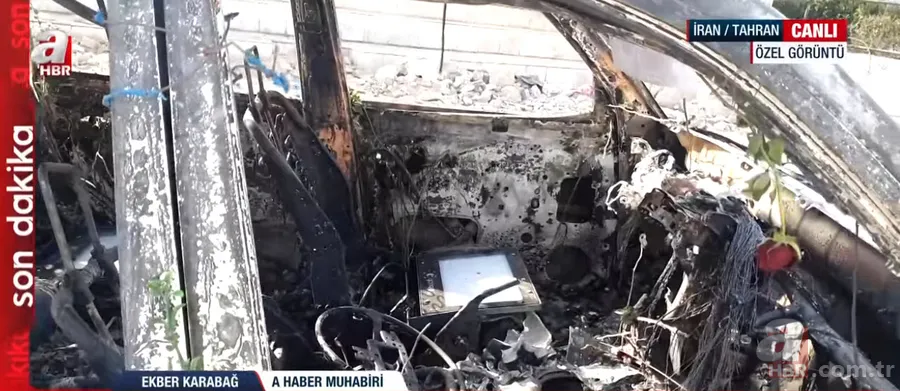 Dünyanın merak ettiği Tahran sokaklarından tek canlı yayın A Haber’de! İşte İsrail'in vurduğu ambulans 16