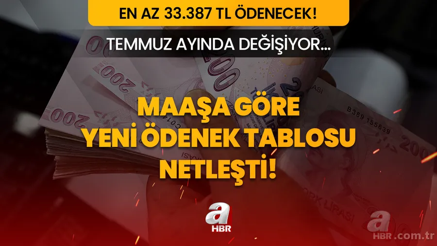 Maaşa göre yeni ödenek tablosu netleşti! Temmuz ayında değişiyor, anneye en az 33.387 TL ödenecek! Son 1 yıllık kazanç... 1