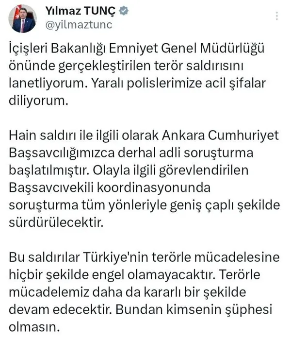 Ankara terör saldırısı! İşte İçişleri Bakanlığı’nın önündeki çatışma anı görüntüleri! Saldırıyı terör örgütü PKK üstlendi