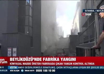 Beylikdüzü’nde fabrika yangını