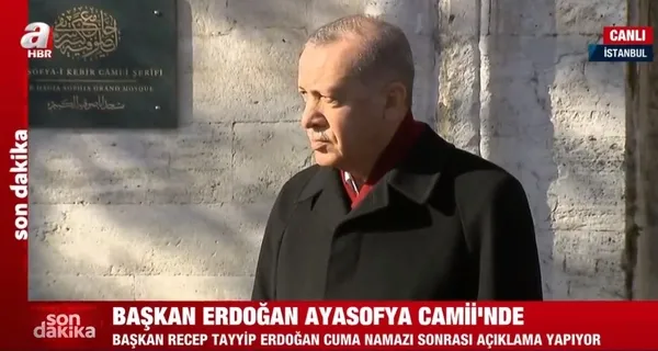 Son dakika: Başkan Recep Tayyip Erdoğan'dan Ayasofya Camii'nde önemli açıklamalar - 2