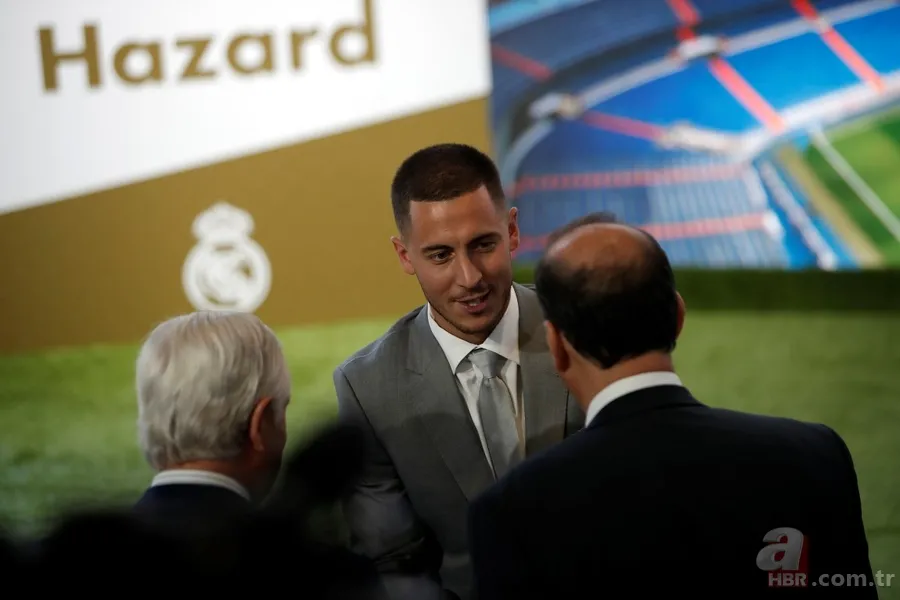 Real Madrid, en pahalı transferi Eden Hazard'ı tanıttı 9