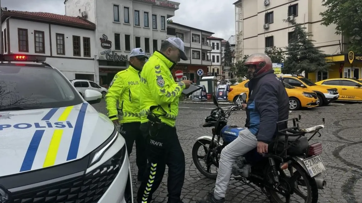 Ordu'da motosiklet sürücülerine sıkı denetim!