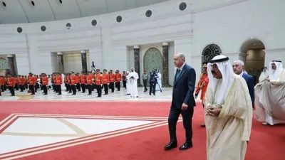 Başkan Erdoğan Kuveyt’te! İşte ilk kareler