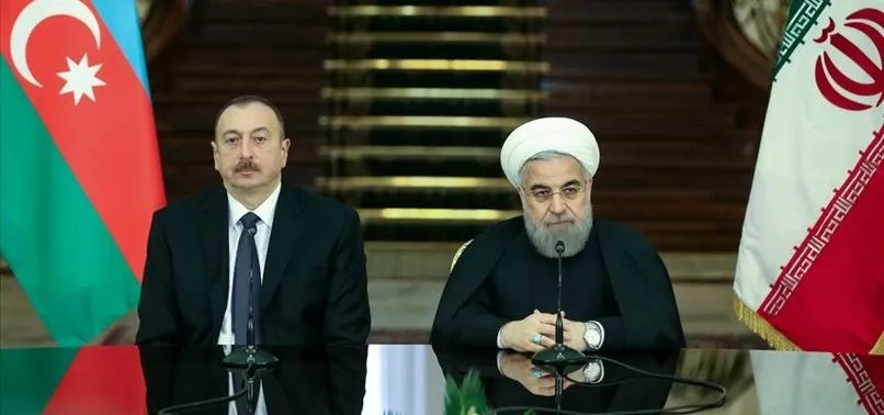 Azerbaycan Cumhurbaşkanı İlham Aliyev ile Hasan Ruhani'den Karabağ görüşmesi