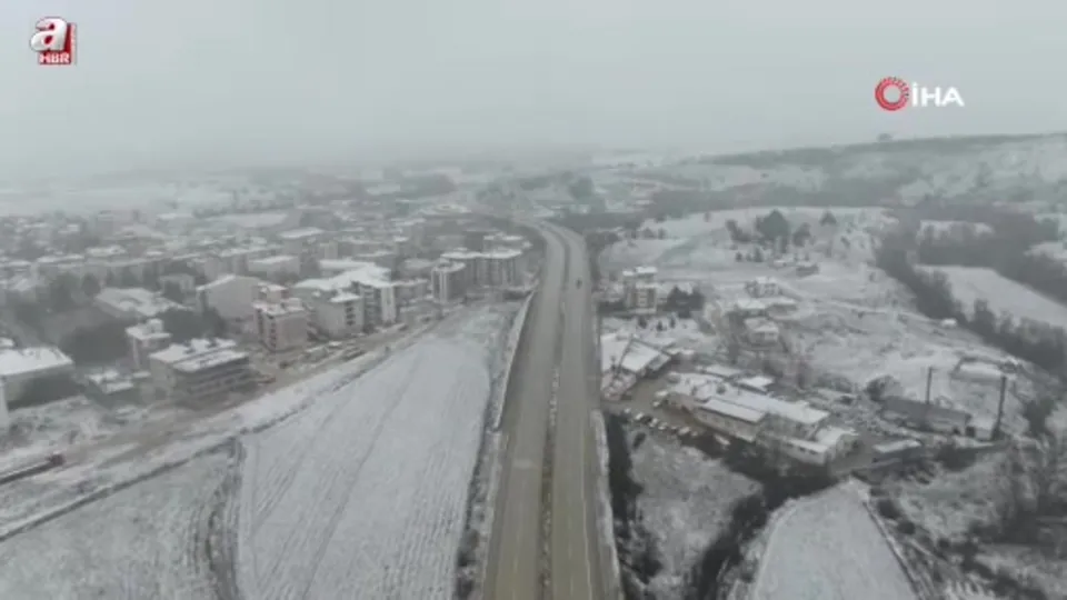 Kastamonu’da kar yağışı