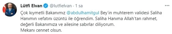 Son dakika: Bakan Abdulhamit Gül'ün annesi vefat etti | Sağlık Bakanı Fahrettin Koca duyurdu - 8