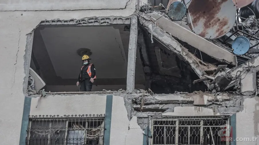 İsrail terörünün yıkımı gün ağarınca ortaya çıktı 16