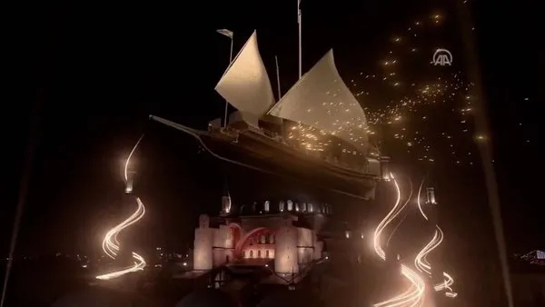 Son dakika: İstanbul’un Fethi’nin 569. Yılı: Ayasofya’da görsel şölen