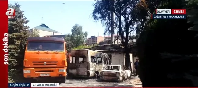 Rusya’nın Dağıstan bölgesinde yine terör saldırısı! Dağıstan saldırısı Rusya lideri Putin’e mesaj mı? Saldırının izleri A Haber’de