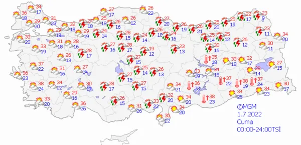 1656513972954.png Çok sayıda ili etkisi altına alacak! Kuvvetli sağanak yağış yolda! Meteoroloji'den son dakika açıklaması... İstanbul Ankara İzmir hava durumu... - 6