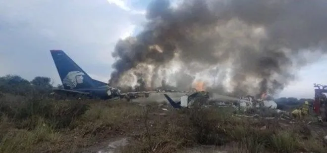 Meksika’da içinde 101 kişinin bulunduğu uçak düştü